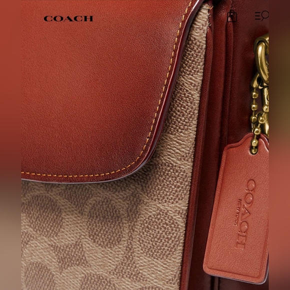 COACH Signature Canvas and Leather Cassie Crossbody - Picture 6 of 8